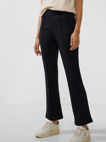 STREET ONE Boot cut Trousers in Blue: front