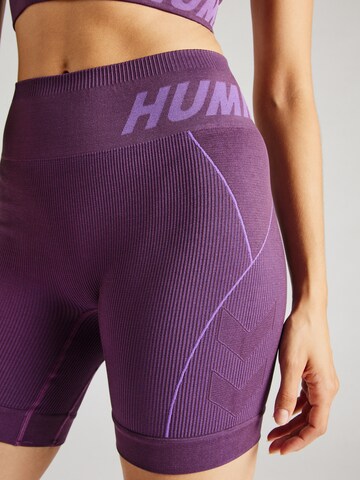 Hummel Skinny Sportsbukser 'CHRISTEL' i lilla