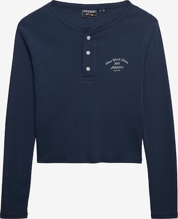 Superdry & Co Shirt 'Athletic Essentials' in Blue: front