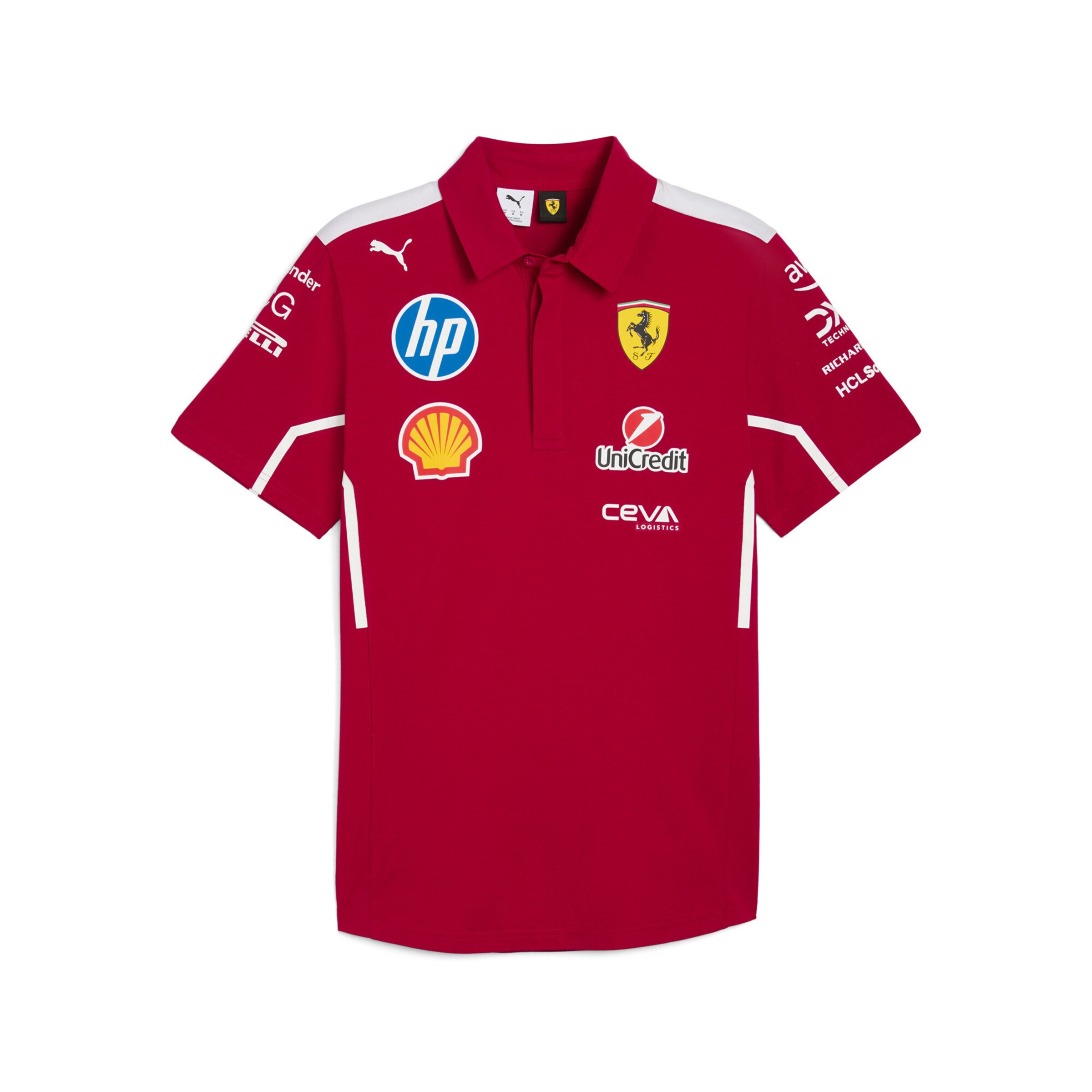 PUMA Functioneel shirt 'Scuderia Ferrari 2025 Team' in Rood: voorkant