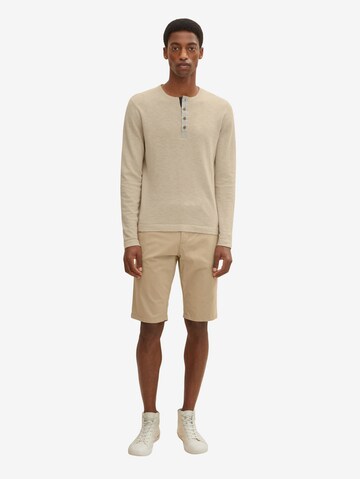 TOM TAILOR Regular Shorts in Beige