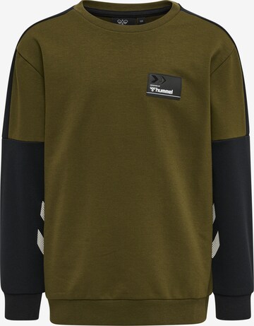 Hummel Sweatshirt 'Edward' in Groen: voorkant