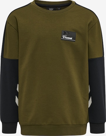 Hummel Sweatshirt 'Edward' in Green: front