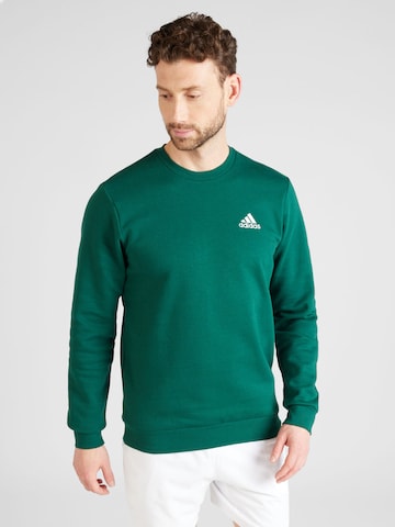 Felpa sportiva 'Essentials' di ADIDAS SPORTSWEAR in verde: frontale