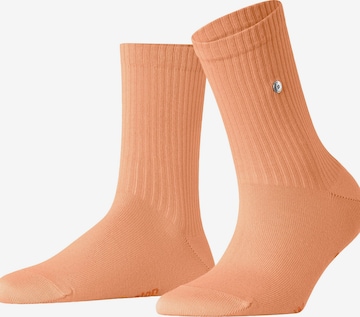BURLINGTON Socks 'Fleet Street' in Orange: front