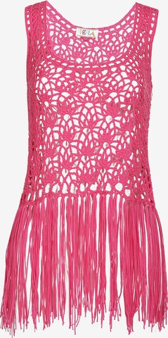 Tops en tricot IZIA en rose : devant