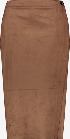 SAMOON Skirt in Brown: front
