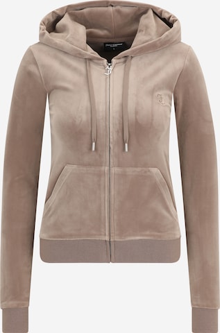 Juicy Couture Tall Bluza rozpinana 'ROBERTSON' w kolorze brązowy: przód