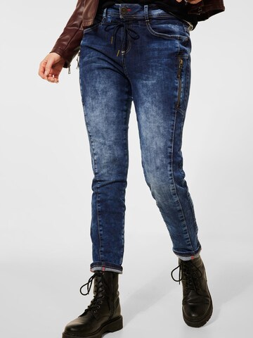 Skinny Jean STREET ONE en bleu : devant