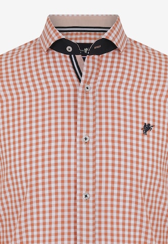 Coupe regular Chemise 'Jonas' DENIM CULTURE en orange