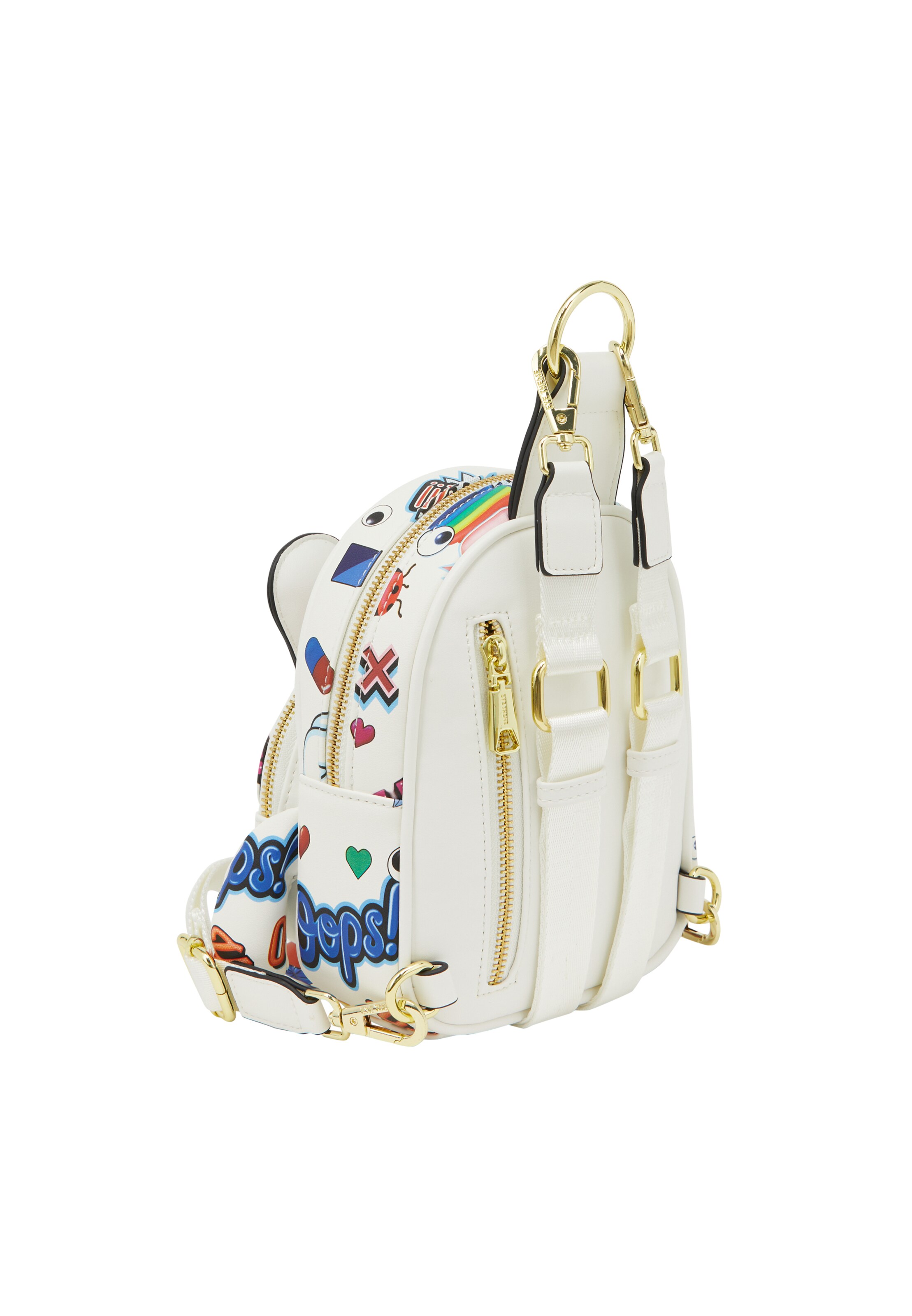 MYMO Nahrbtnik 'Pop Eyetheme' | bela barva