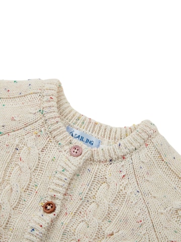 Sailing Knit Cardigan in White