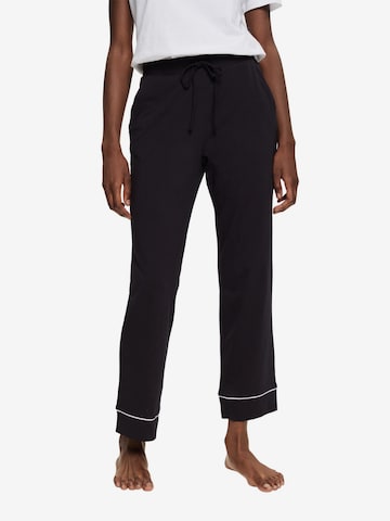 ESPRIT Pajama Pants in Black
