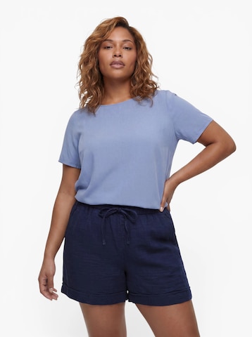 ONLY Carmakoma - Blusa 'CARVICO' en azul: frente