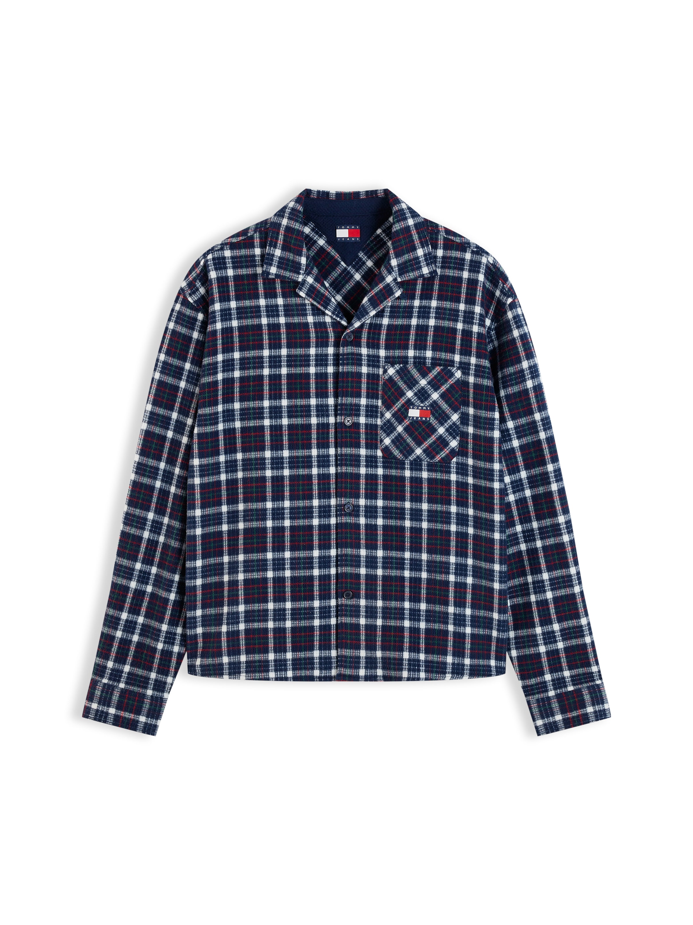Tommy Jeans - Ajuste confortable Camisa en azul: frente