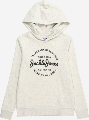 Jack & Jones Junior Μπλούζα φούτερ 'Forest' σε λευκό: μπροστά
