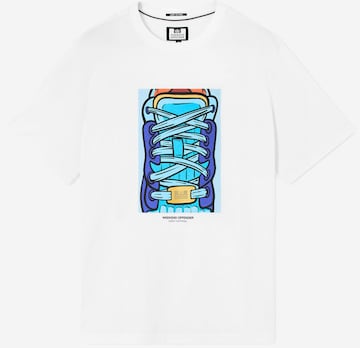 Weekend Offender T-Shirt 'Laces' in Weiß: Vorderseite