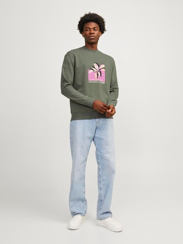 JACK & JONES Sweatshirt 'TAMPA' i grön