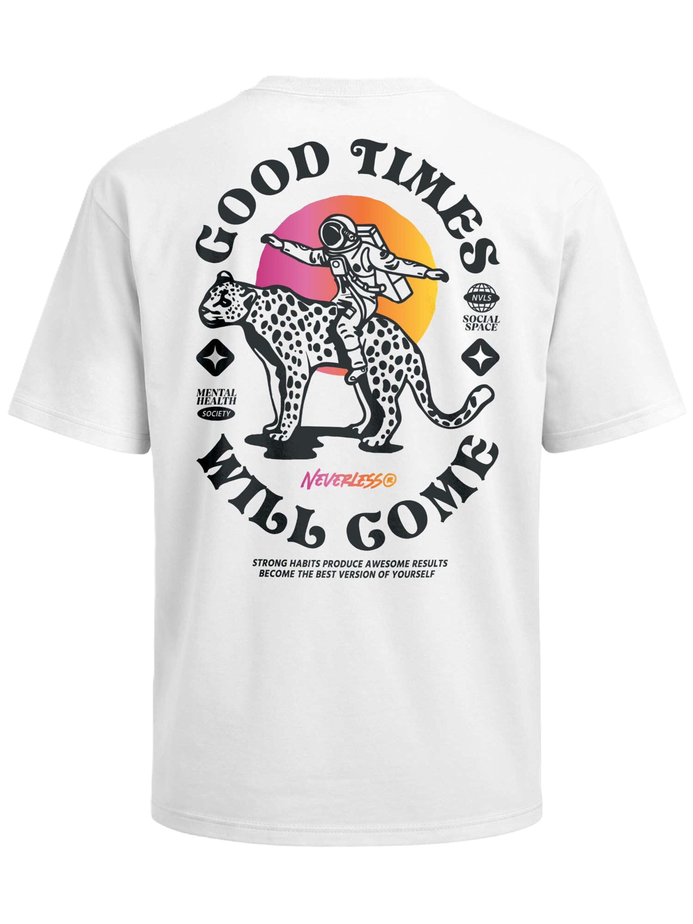 Neverless Shirt 'Good times' in White