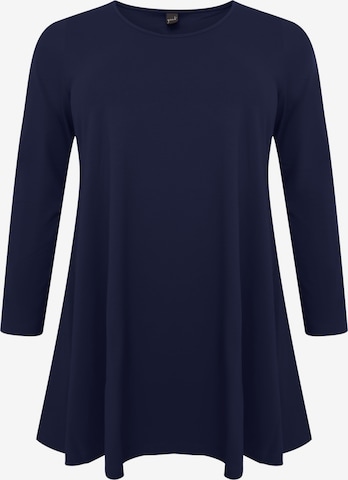 Yoek Tunic 'Tiffany' in Blue: front