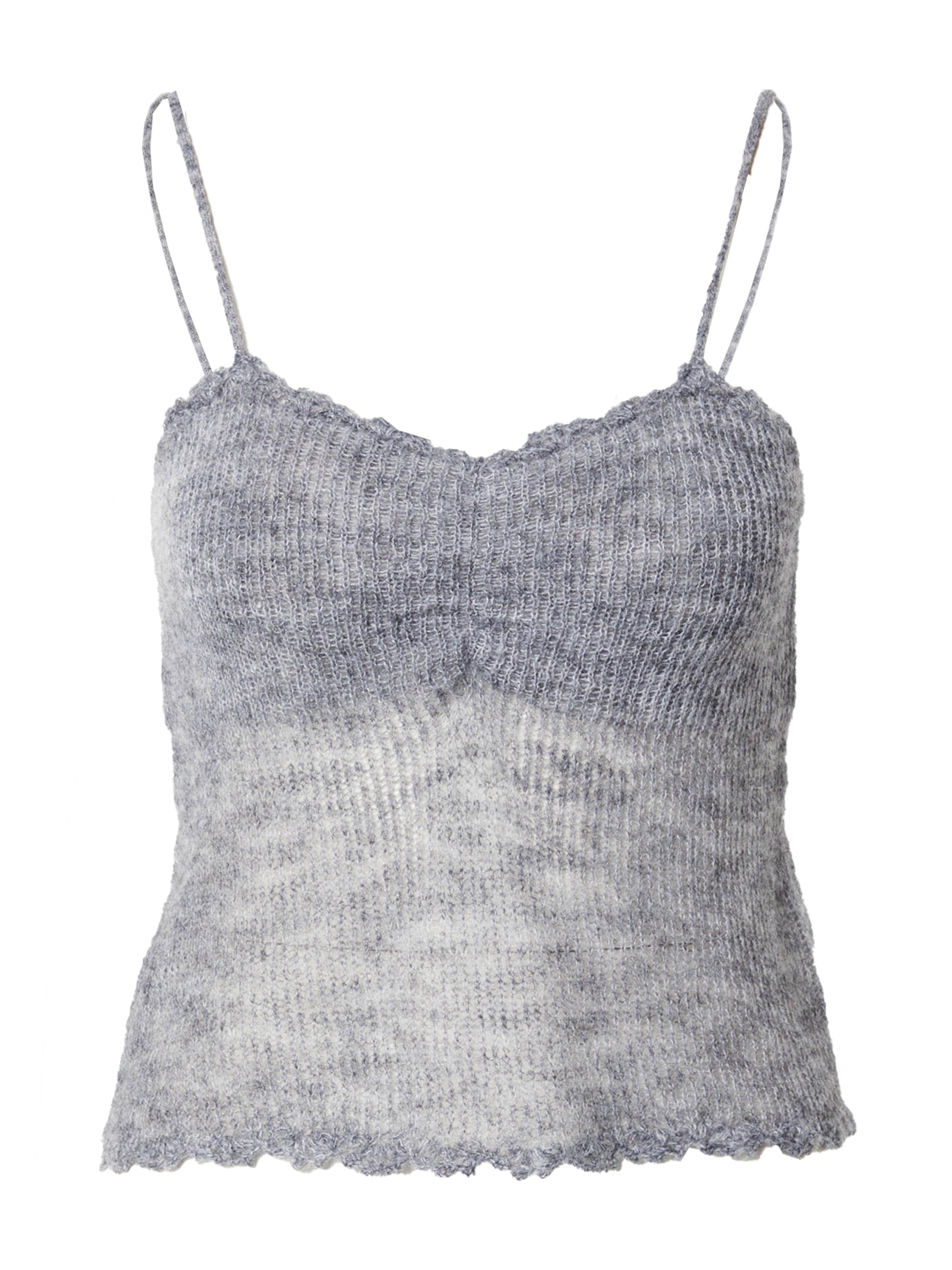 SHYX Πλεκτό τοπ σε γκρι: μπροστά