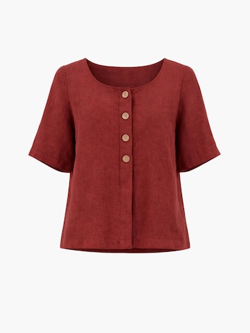 AmourLinen Top 'Maeve' in Rood: voorkant