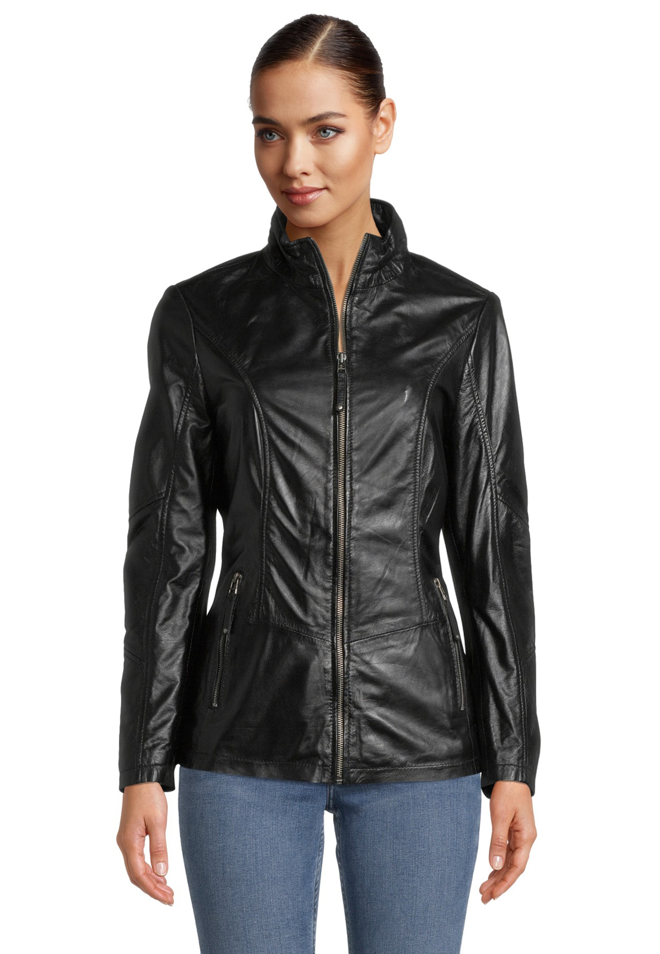 7ELEVEN Übergangsjacke 'Grenoble' in Schwarz: Vorderseite