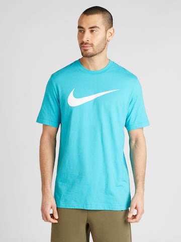 Nike Sportswear Tričko 'Swoosh' - Modrá: predná strana