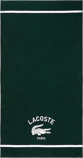 LACOSTE Strandtuch 'LORIGINE' in One Size in dunkelgrün, Produktansicht