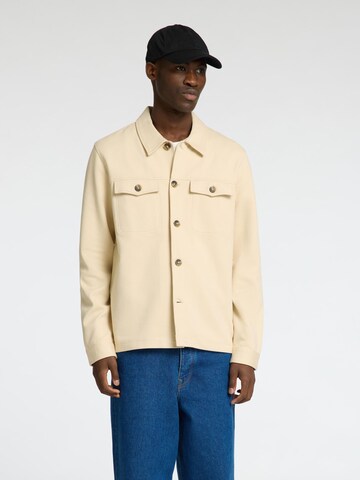 SELECTED HOMME Comfort fit Overhemd in Beige: voorkant