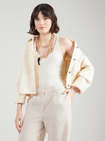 TOPSHOP - Top 'TSHENRI' em bege: frente