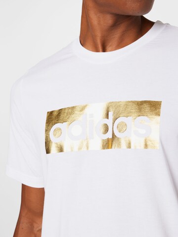 ADIDAS SPORTSWEAR Funkční tričko 'Foil Box Logo' – bílá