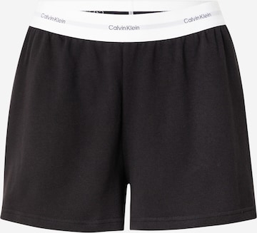 juoda Calvin Klein Standartinis Pižaminės kelnės: priekis