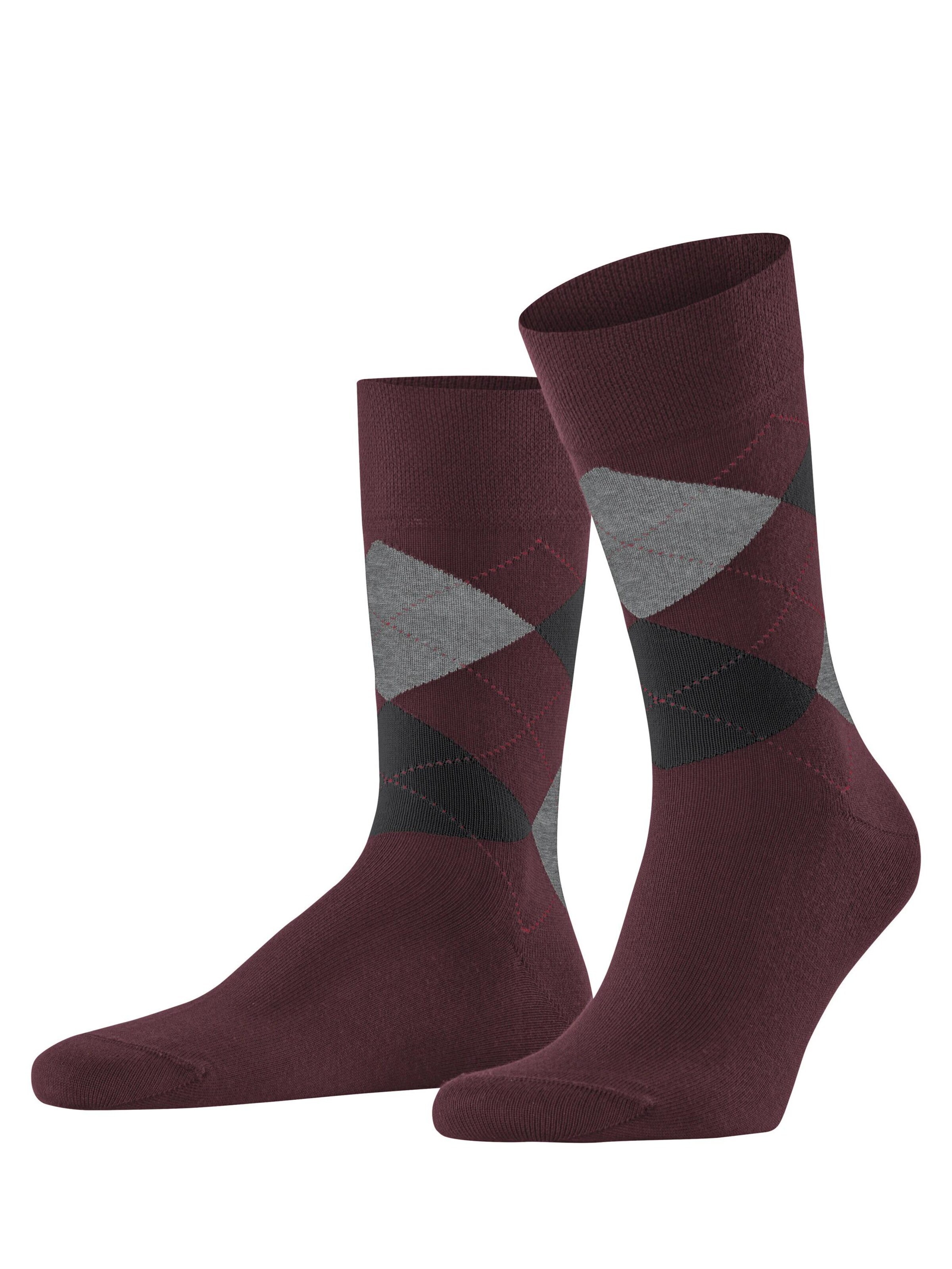 FALKE Socken 'Sensitive Argyle'‌ in Rot: Vorderseite