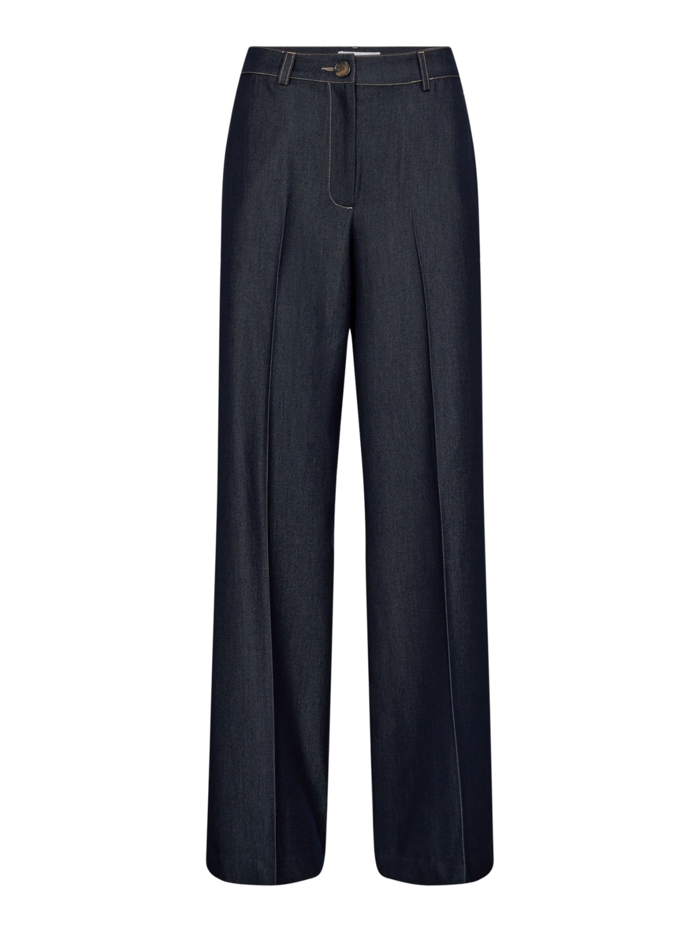 Loosefit Pantaloni con piega frontale 'Terry' di co'couture in blu: frontale