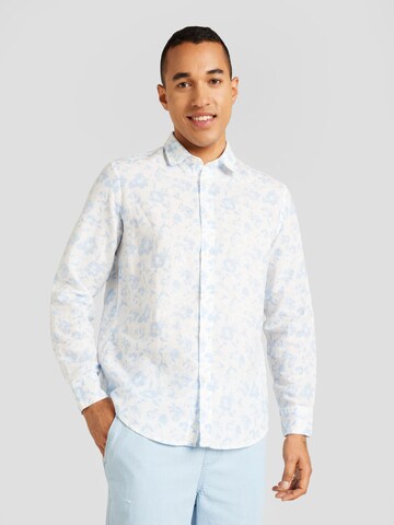 UNITED COLORS OF BENETTON Regular fit Button Up Shirt in White: front