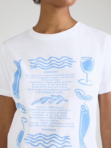 QS T-Shirt in Weiß