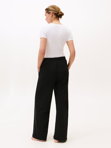 TOMMY HILFIGER Wide Leg Hose in Schwarz
