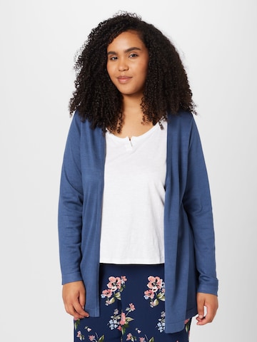 Cardigan 'Farsia' KAFFE CURVE en bleu : devant