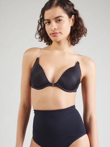 Push-up Soutien-gorge Hunkemöller en noir : devant