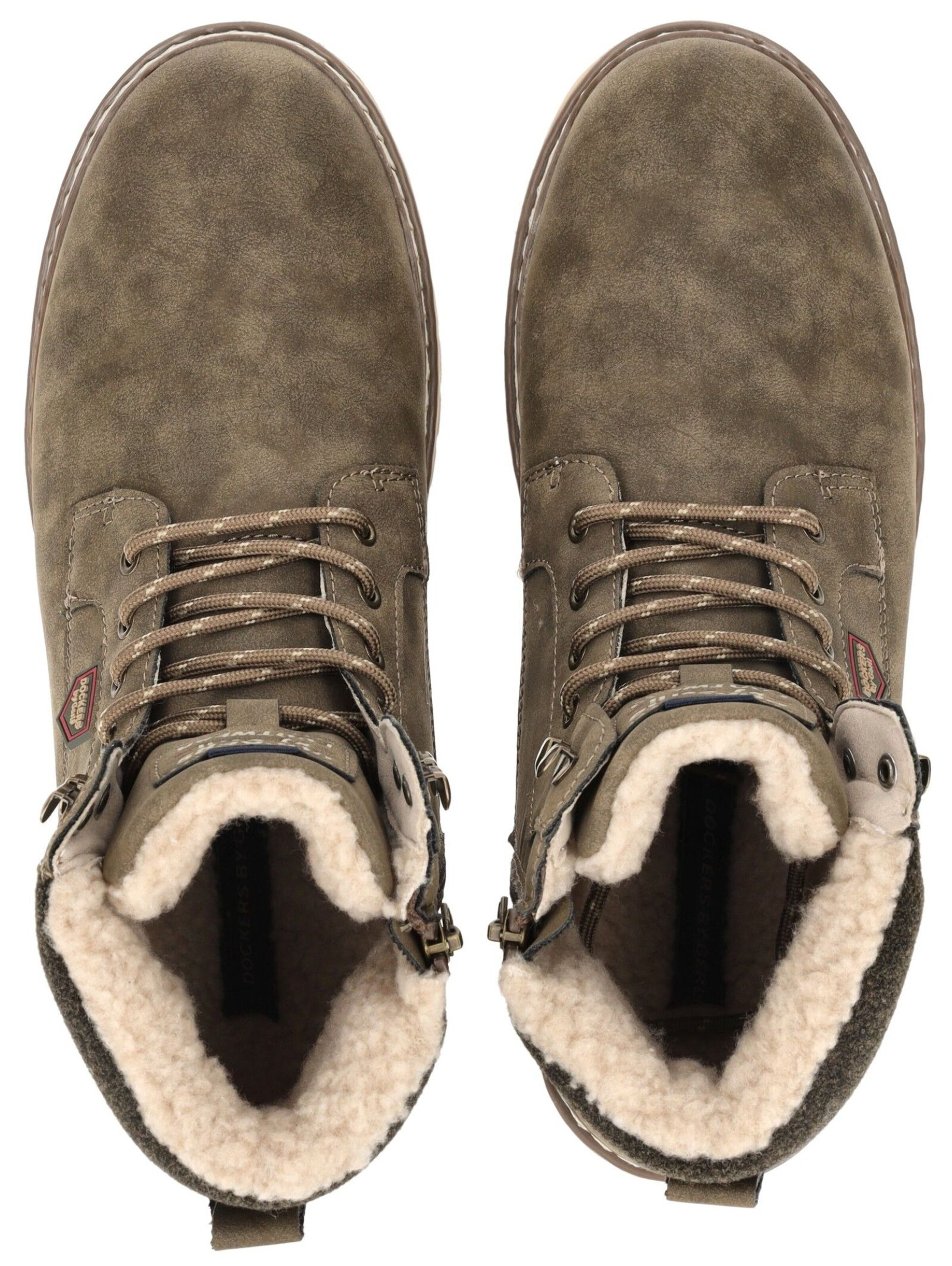 Boots stringati di Dockers by Gerli in verde: superiore
