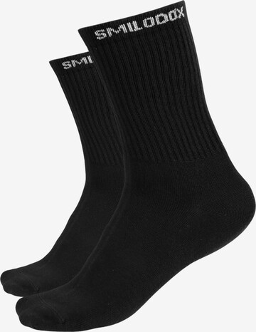 Chaussettes de sport Smilodox en noir : devant