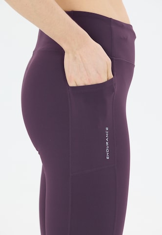 ENDURANCE Skinny Sporthose 'Strong' in Lila