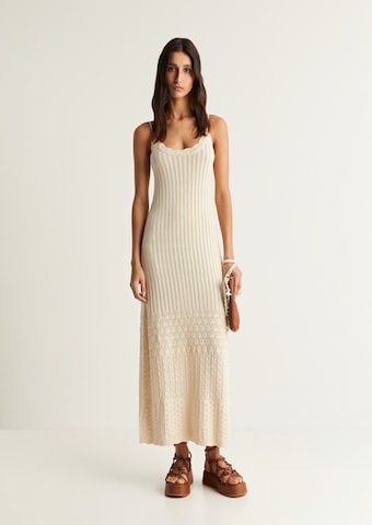 Scalpers Knitted dress in Beige: front