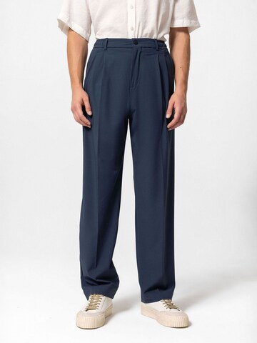 regular Pantaloni con piega frontale 'Mirko' di Antioch in blu: frontale