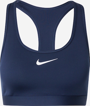 NIKESportski grudnjak 'Swoosh' - plava boja: prednji dio