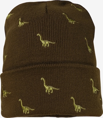 žalia MAXIMO Megzta kepurė 'Brontosaurus': priekis