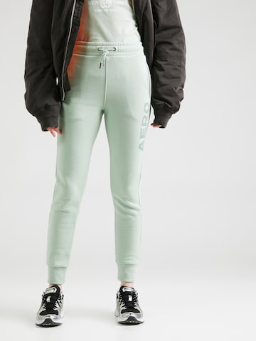 Effilé Pantalon AÉROPOSTALE en vert : devant