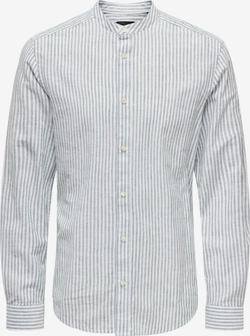 Only & Sons Slim fit Overhemd 'CAIDEN' in Groen: voorkant