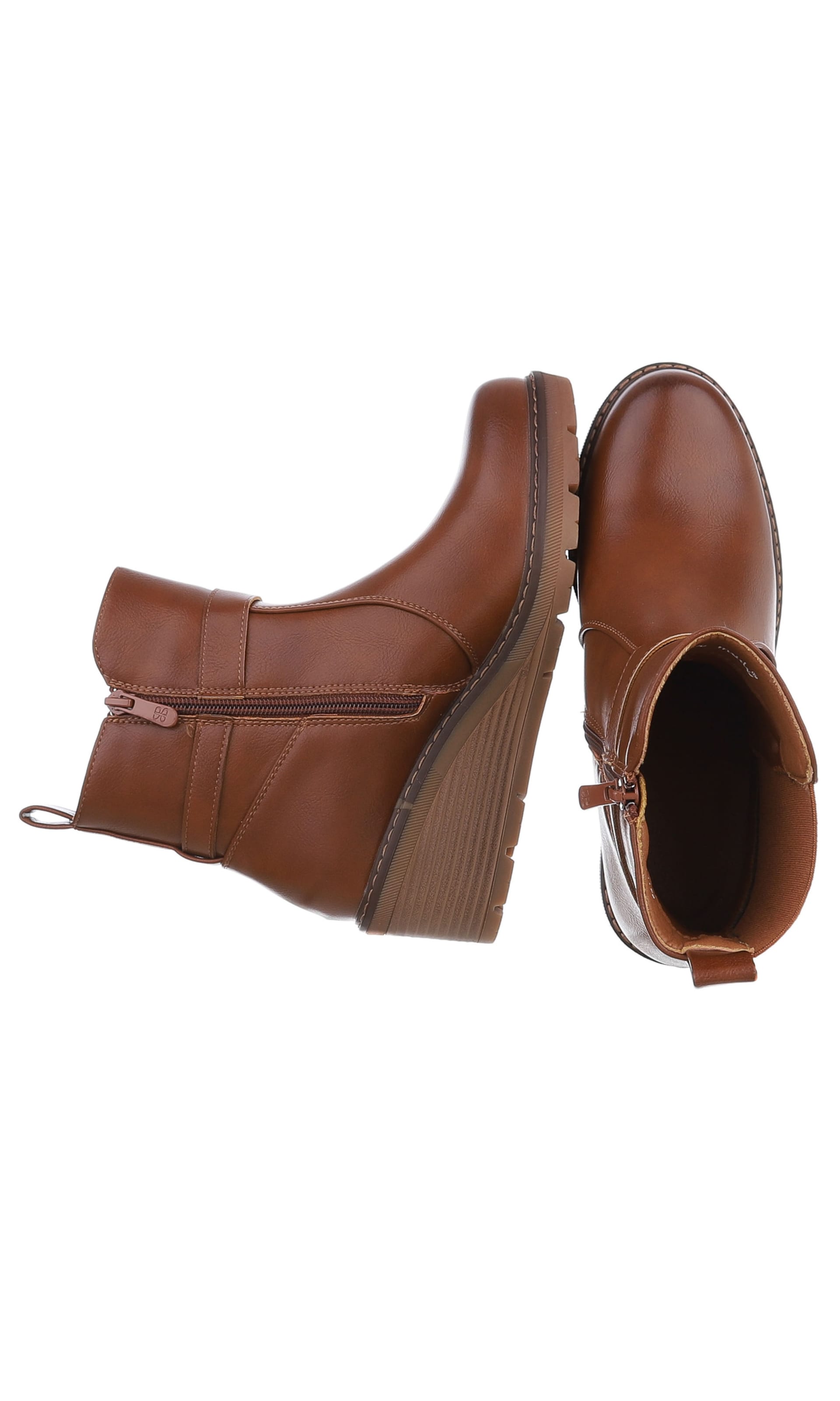 Ital-Design Ankle Boots in Beige